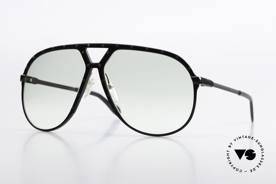 Alpina M1 Light Green Tinted Lenses, 'all black' version with light-green gradient lenses, Made for Men