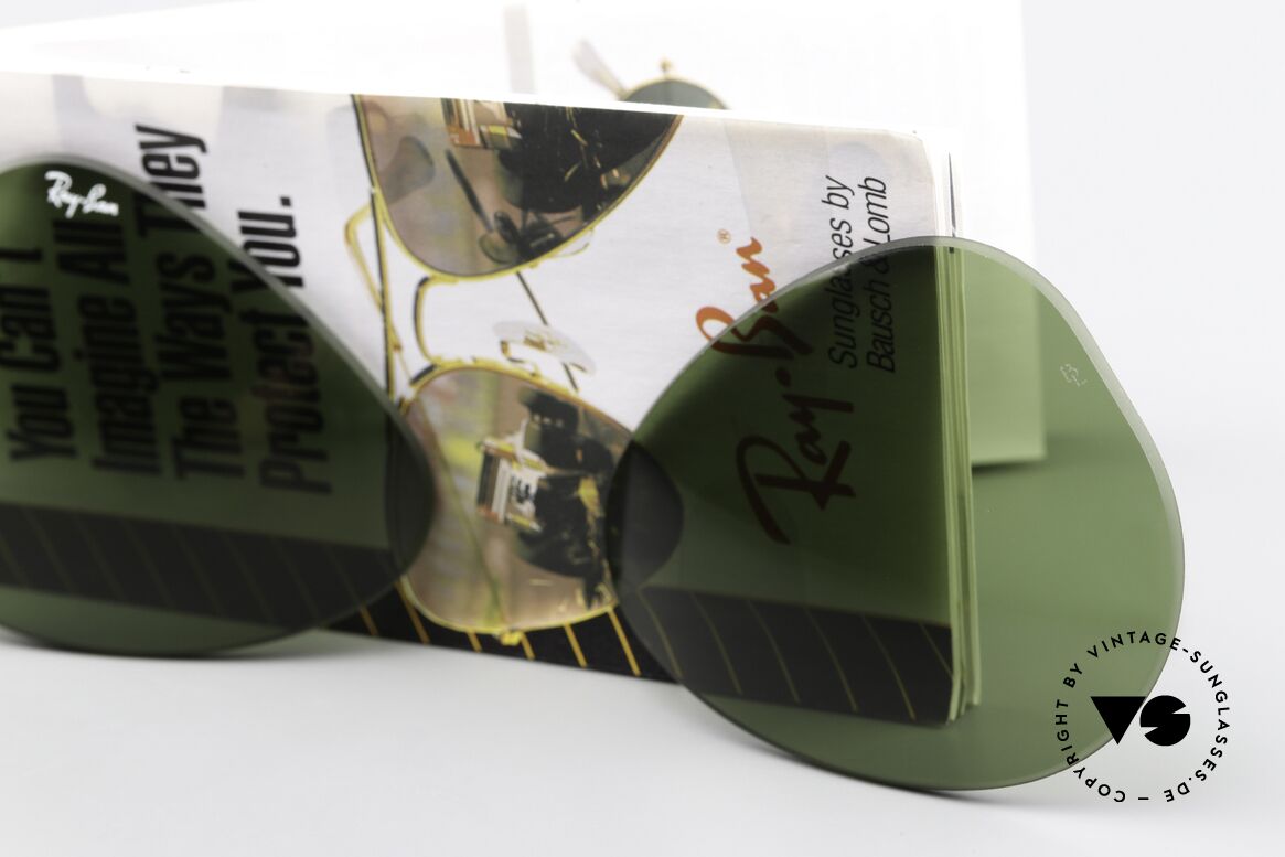 Ray Ban Aviator 62mm Lenses B&L USA Mineral Lens RB3, heat-treated (impact-resistant & scratch-resistant), Made for Men and Women
