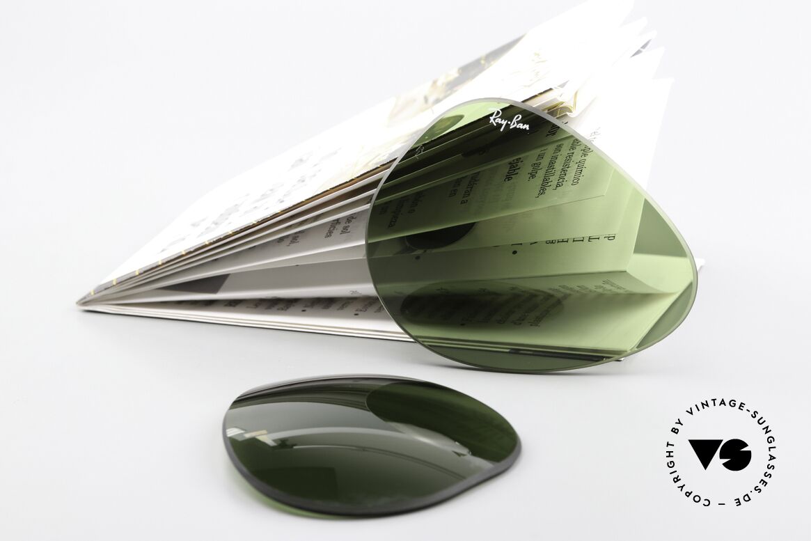Ray Ban Aviator 62mm Lenses B&L USA Mineral Lens RB3, RB3 tint (grass green) + the legendary B&L etching, Made for Men and Women