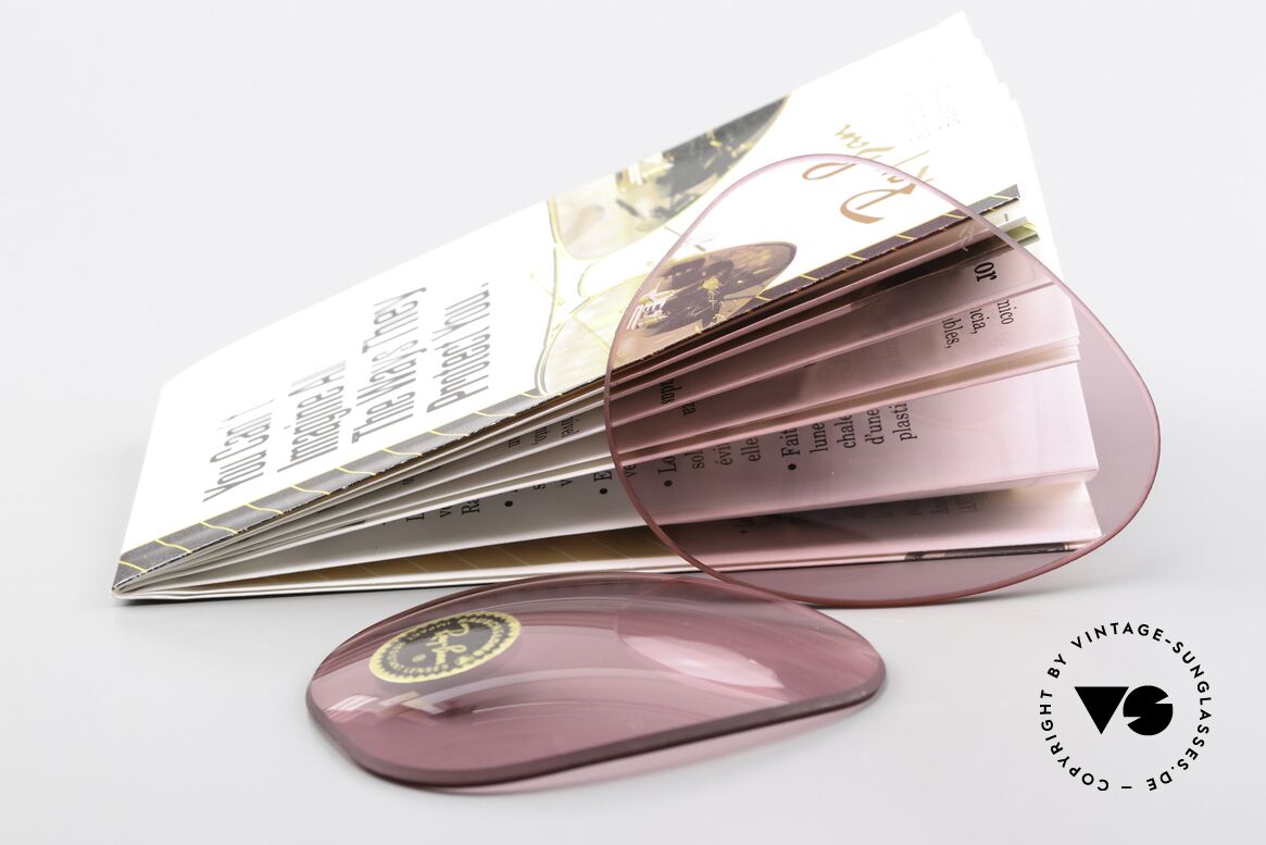 Ray Ban Aviator 62mm Lenses Changeable Pink 62mm Lenses, changeable pink lenses + the legendary B&L etching, Made for Men and Women