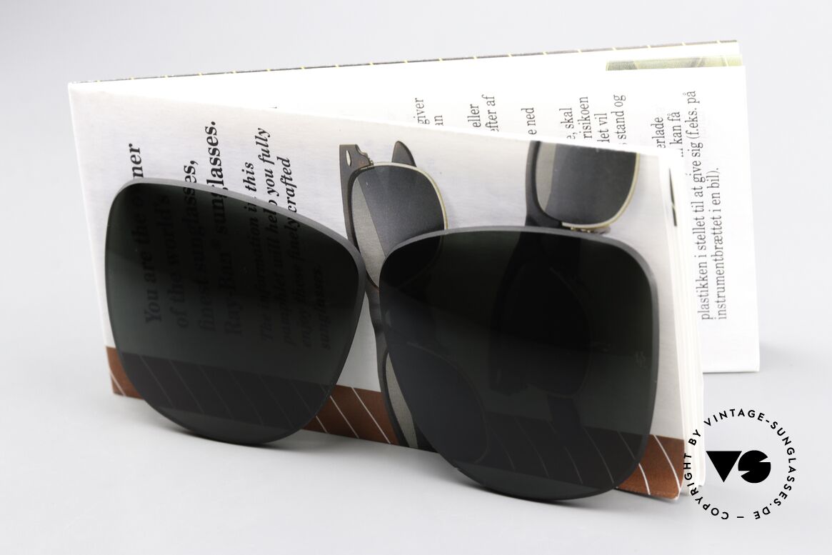 Ray Ban Wayfarer II Lenses For The Large Wayfarer 54mm, orig. mineral lenses for the old "Wayfarer II" model, Made for Men and Women