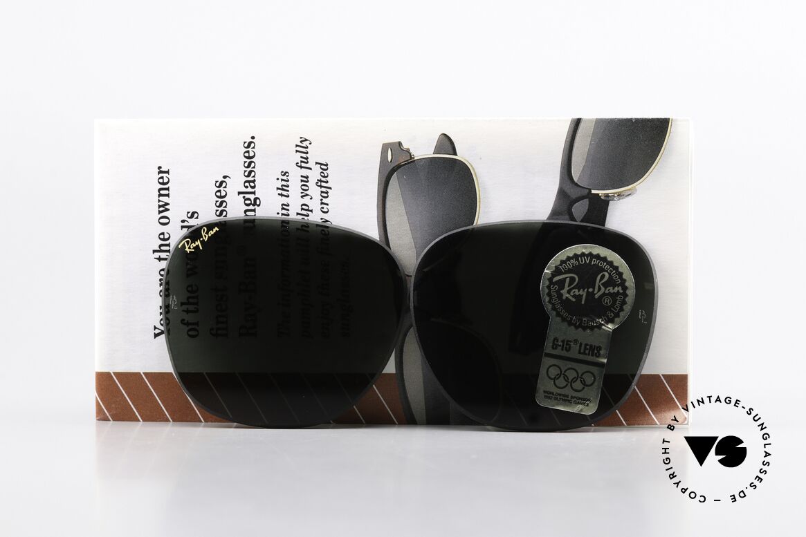 Ray Ban Clubmaster Lenses B&L USA Mineral Lens G15, heat-treated (impact-resistant & scratch-resistant), Made for Men and Women