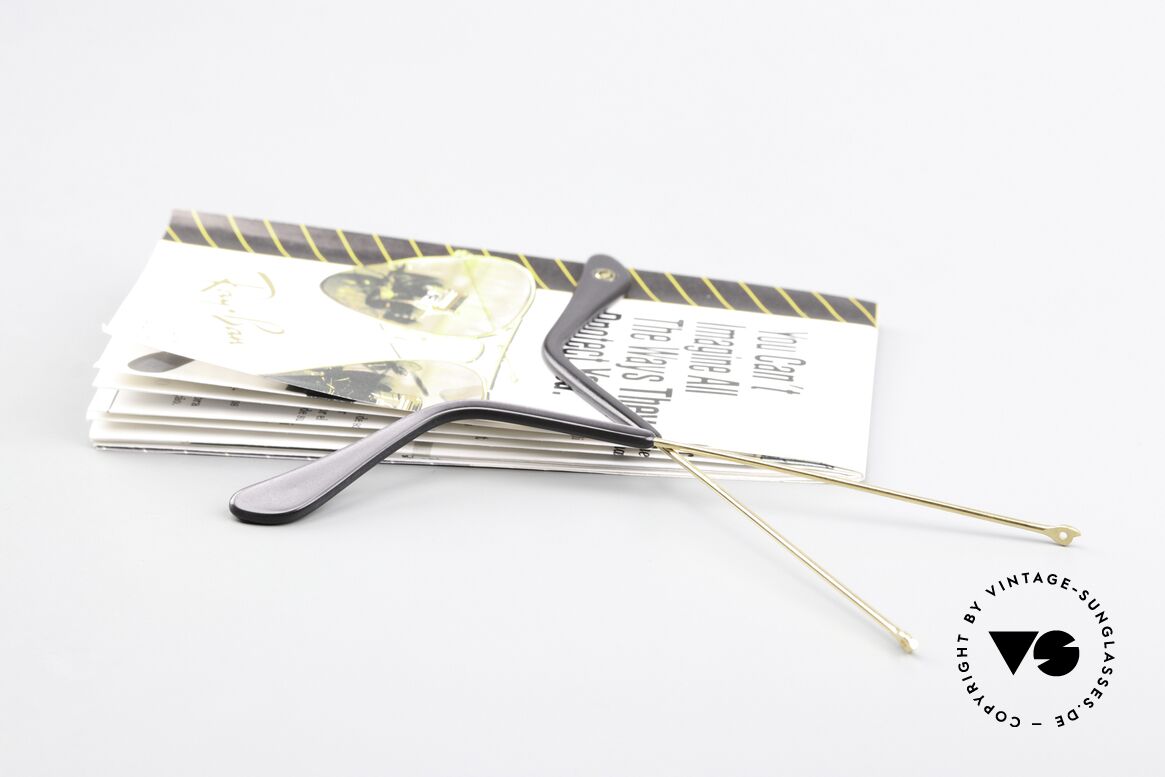Ray Ban Precious Metals Temples For Shooter & Outdoors, the temples are 130mm long and 24-karat gold-plated, Made for Men
