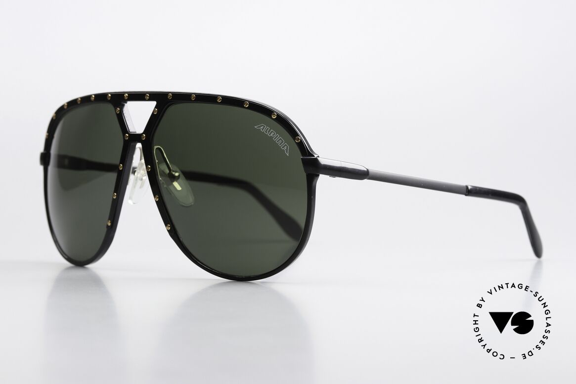Alpina M1 Lenses With The Alpina Logo, solid green sun lenses with original Alpina logo, Made for Men