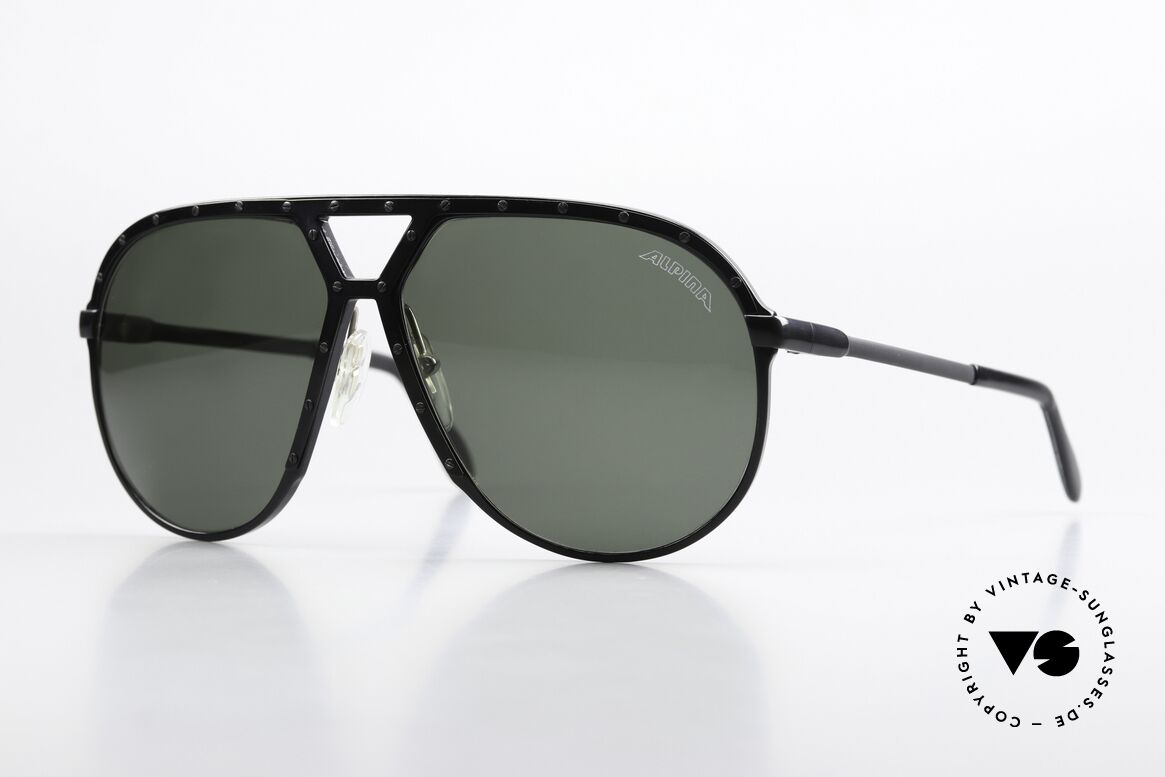 Alpina M1 Black With Black Screws, Alpina M1 West Germany sunglasses from 1986, Made for Men