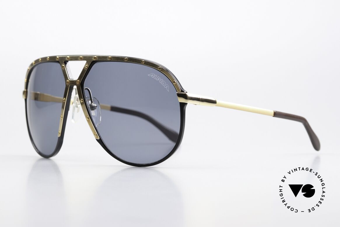 Alpina M1 Ultra Rare M1 Sun Lenses, solid blue-gray sun lenses with orig. Alpina logo, Made for Men