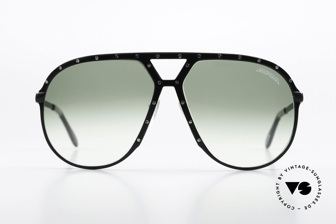 Alpina M1 Black With Silver Screws, completely black frame with 24 silver screws, Made for Men