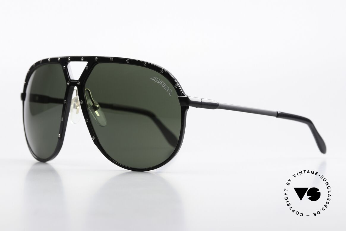 Alpina M1 Lenses With Alpina Logo, solid green sun lenses with original Alpina logo, Made for Men