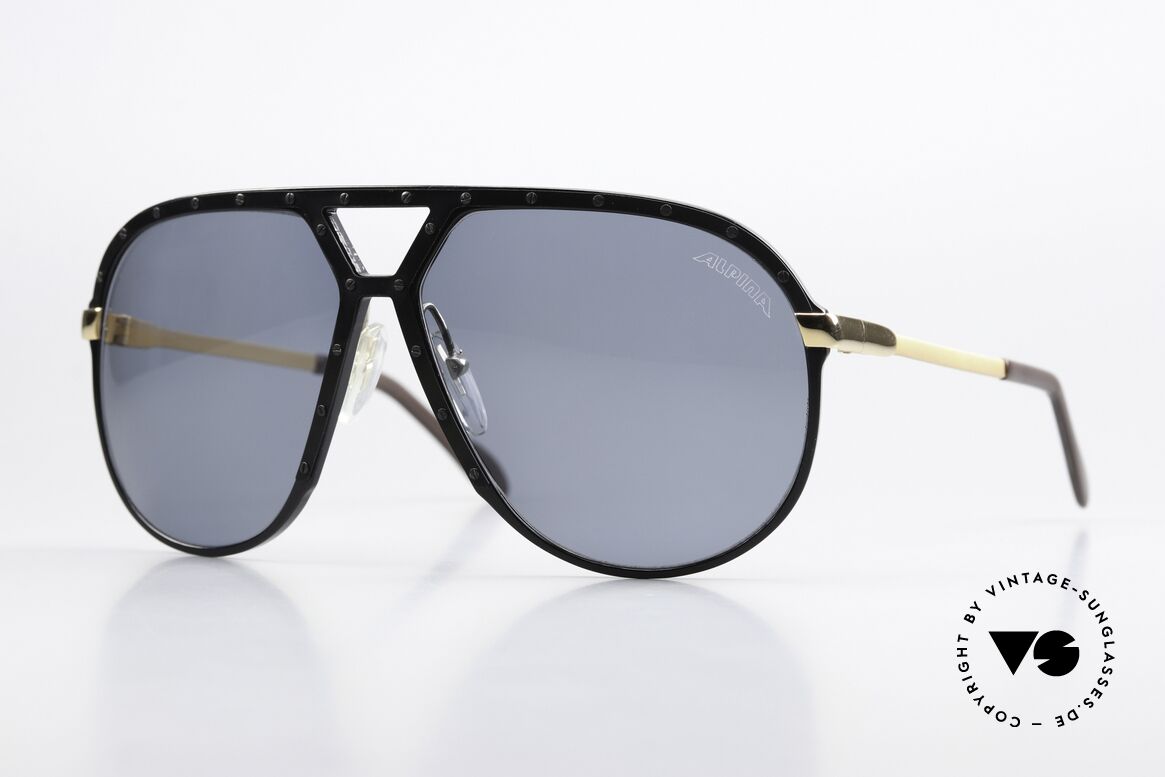 Alpina M1 Black Gold Black Version, Alpina M1 West Germany sunglasses from 1986, Made for Men