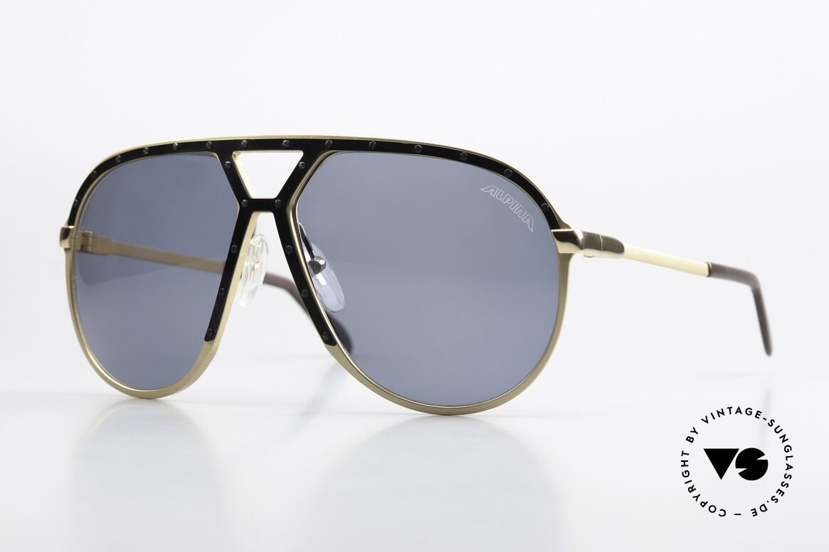 Alpina M1 Black Gold Black Version, Alpina M1 West Germany sunglasses from 1986, Made for Men