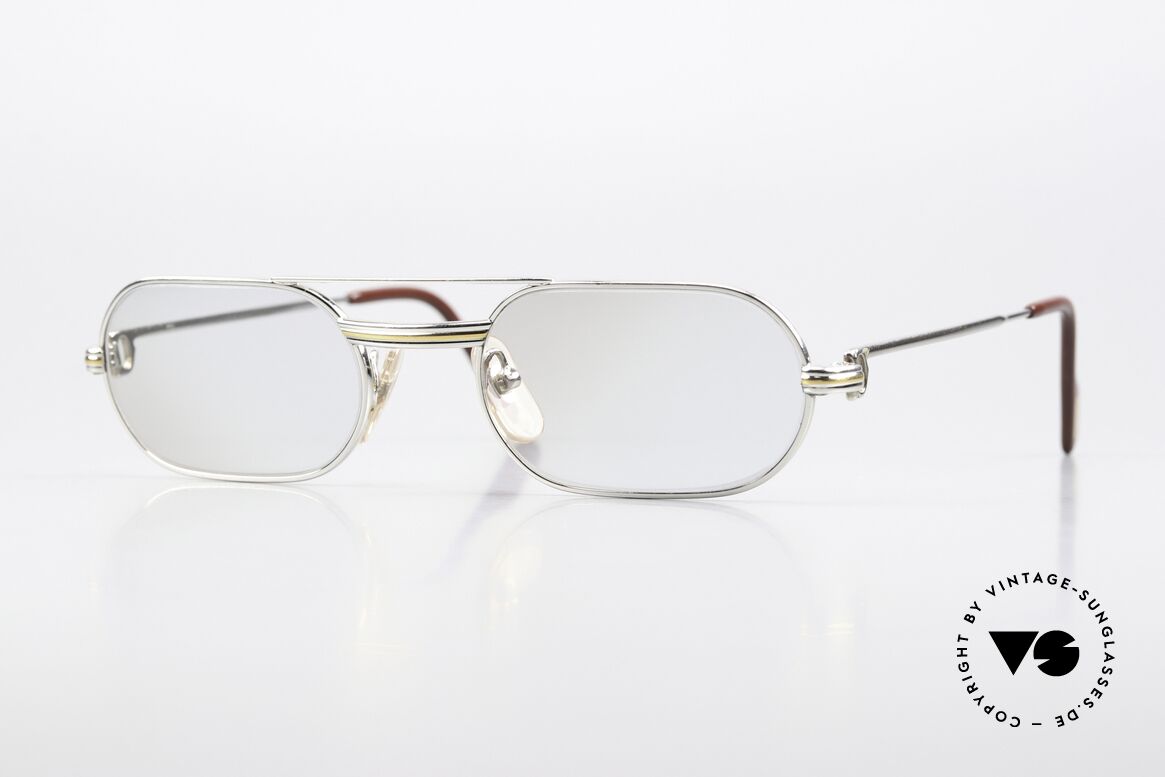 Cartier MUST LC - S 90's Luxury Frame Platinum, MUST: the first model of the Lunettes Collection '83, Made for Men