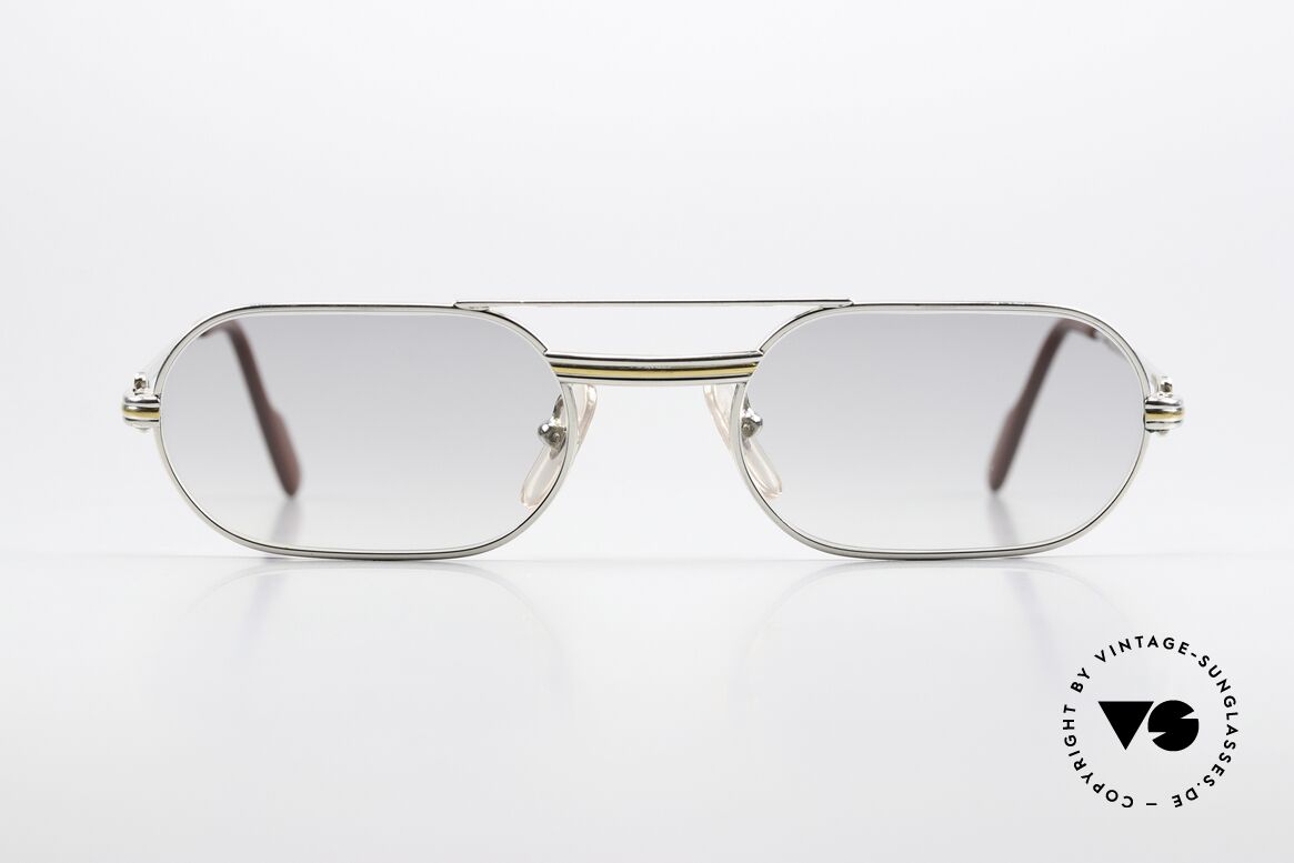 Cartier MUST LC - S 90's Luxury Frame Platinum, MUST: the first model of the Lunettes Collection '83, Made for Men