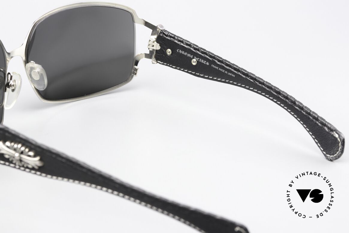 Chrome Hearts Poon I Biker Shades Leather Temples, Size: medium, Made for Men and Women