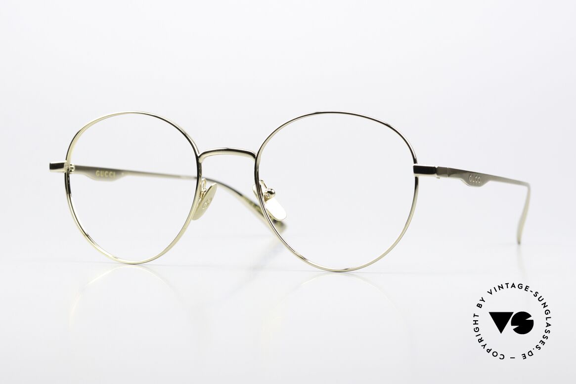 Gucci GG0337O Panto Frame Unisex 53mm, Gucci GG0337O glasses, size 53-20, col. 008, Made for Men and Women
