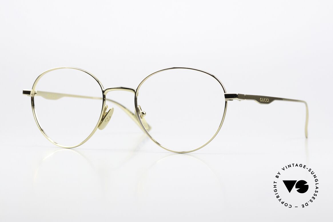 Gucci GG0337O Panto Frame Unisex 51mm, Gucci GG0337O glasses, size 51-20, col. 001, Made for Men and Women