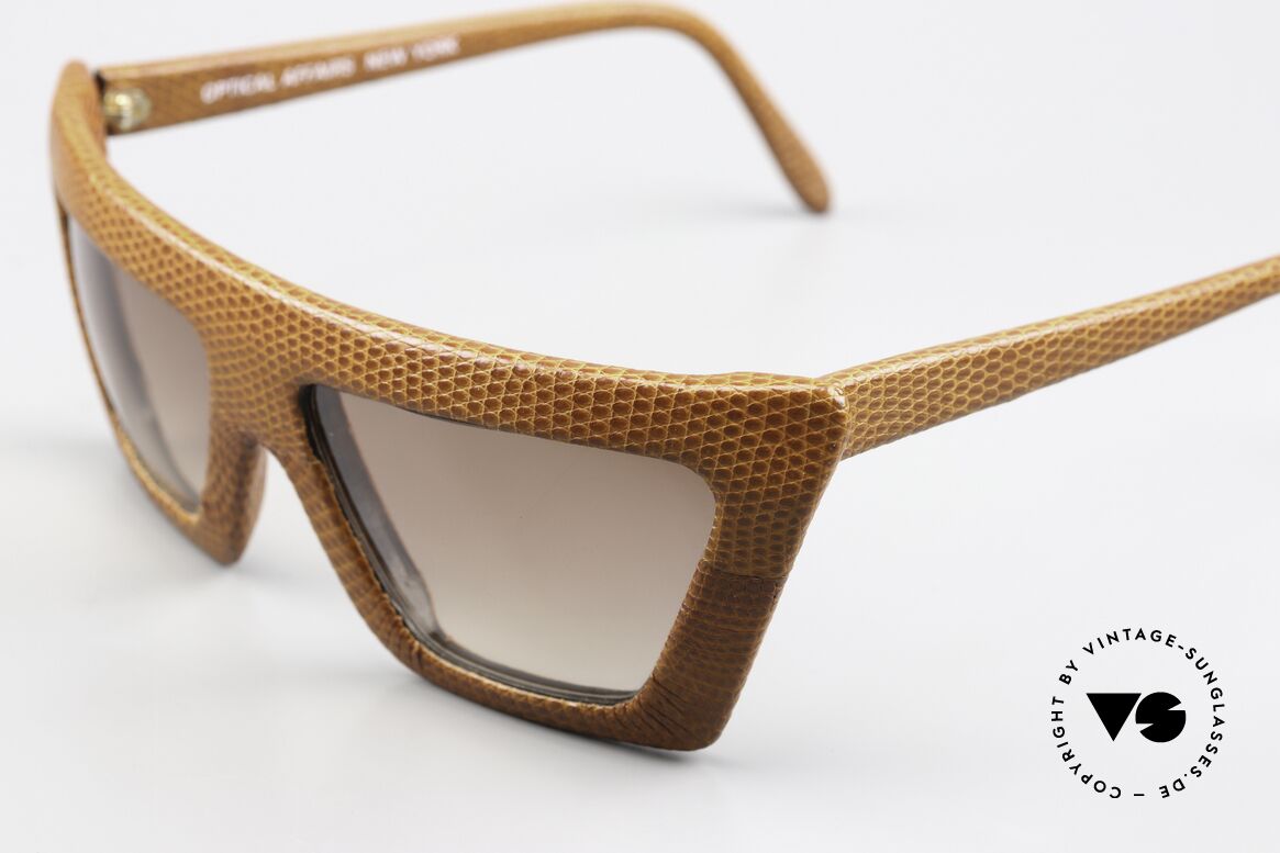 Christian Roth KL 1987 Lagerfeld Runway Show 1987, covered with genuine brown lizard leather, Made for Women