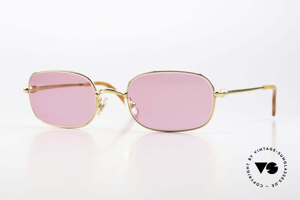 Cartier Deimios - M Pink Shades 22ct Gold Plated, luxury CARTIER vintage sunglasses in size 52/21, 135, Made for Men and Women