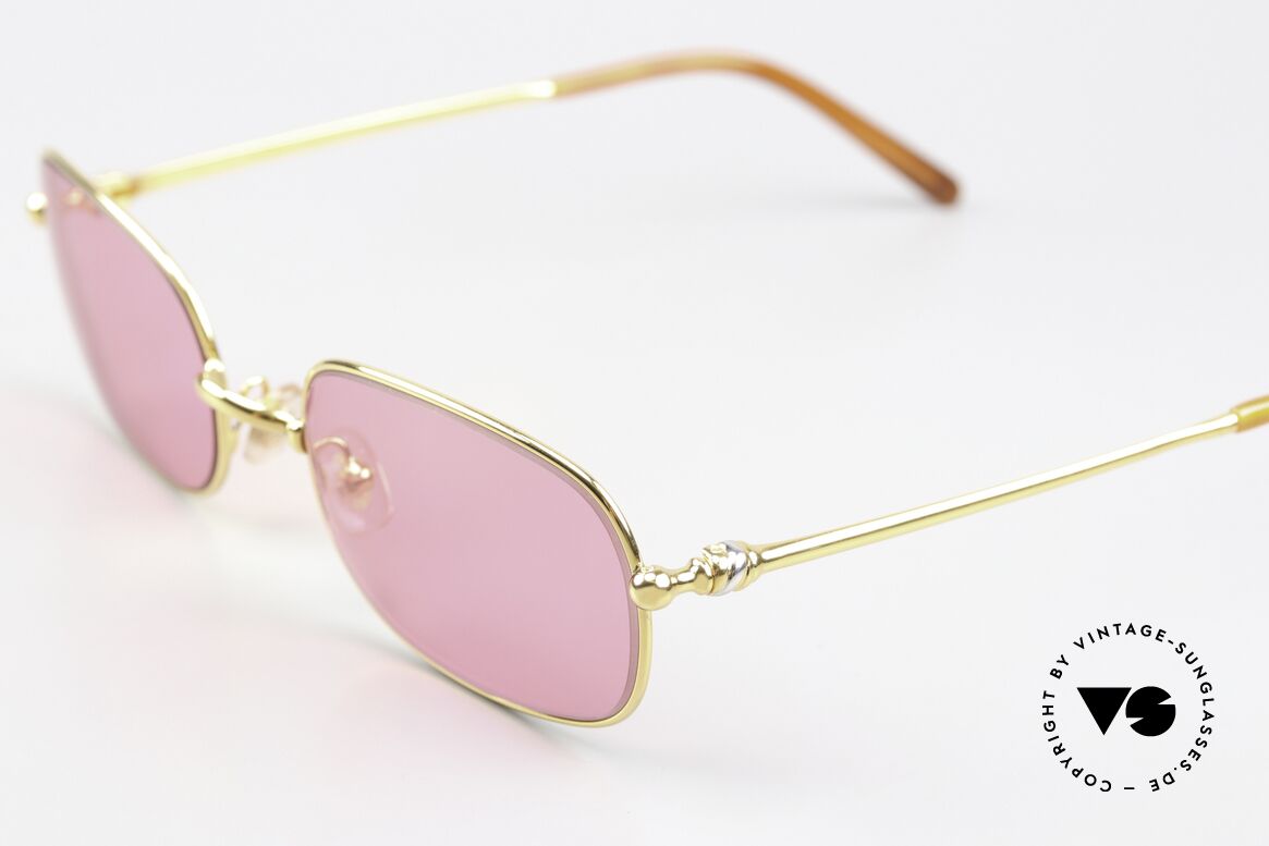 Cartier Deimios - M Pink Shades 22ct Gold Plated, ideal for seeing the world through rose-colored glasses, Made for Men and Women