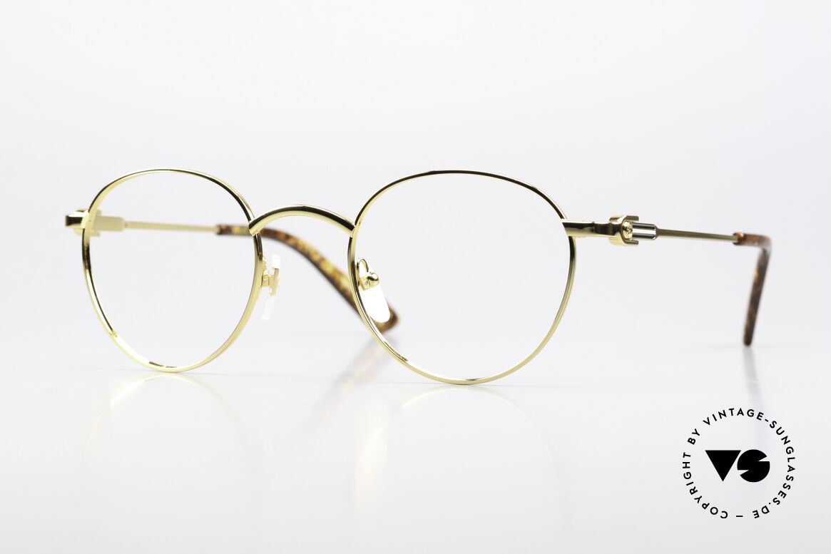 Gucci GG1222O Panto Gold-Plated 48mm, Gucci GG1222O glasses, size 48-22, col. 003, Made for Men and Women