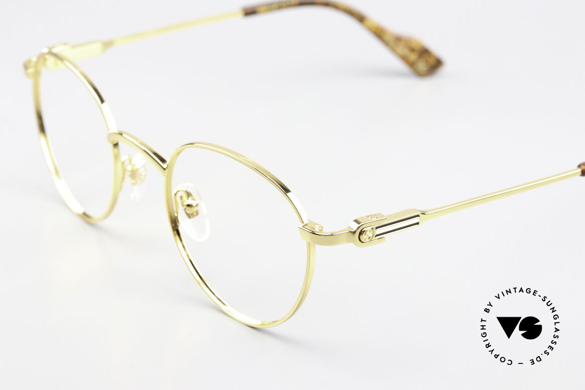 Gucci GG1222O Panto Gold-Plated 48mm, gold-plated metal frame, made in Japan quality, Made for Men and Women