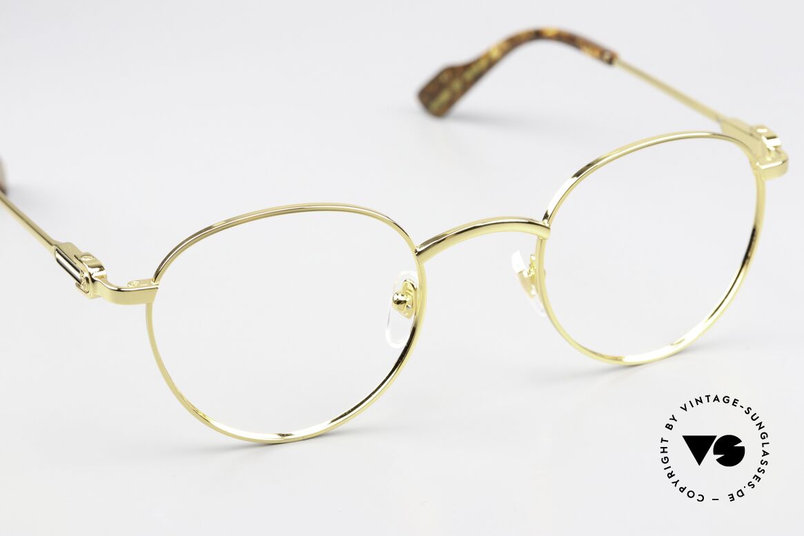 Gucci GG1222O Panto Gold-Plated 48mm, unworn, including Gucci case & cleaning cloth, Made for Men and Women