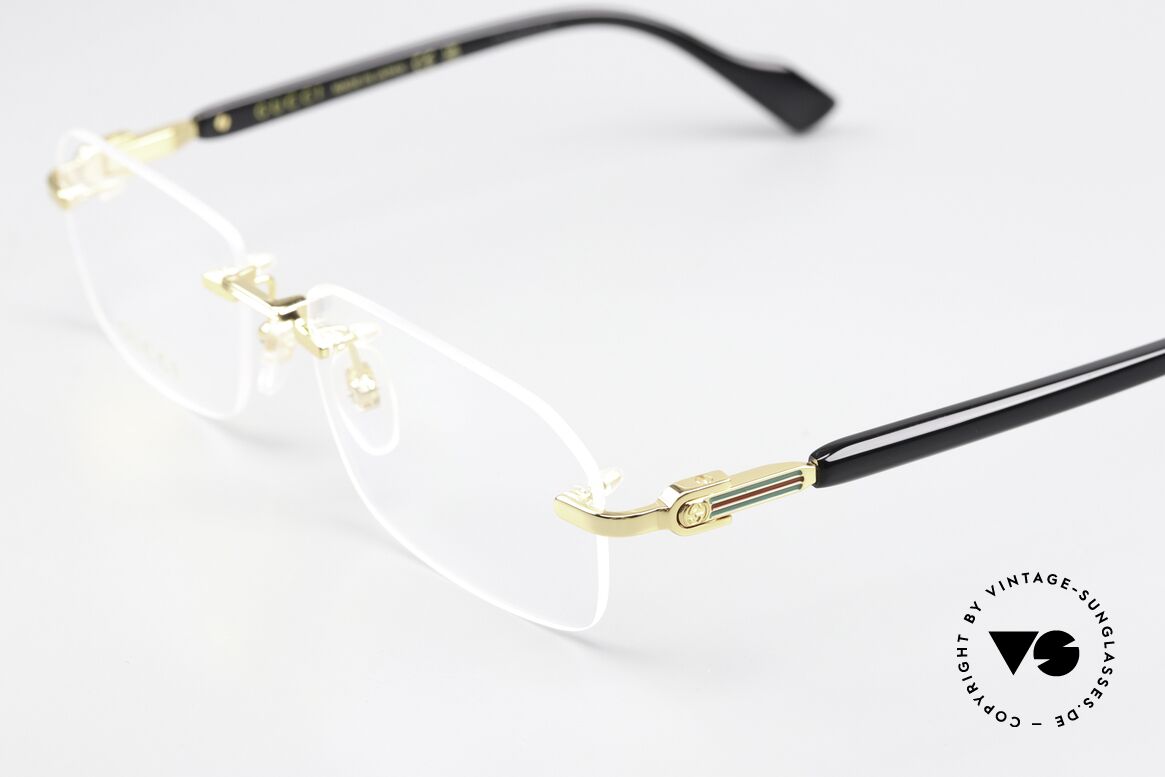 Gucci GG1221O Rimless Spec Unisex Gold, thus, also a very elegant model for women, Made for Men and Women