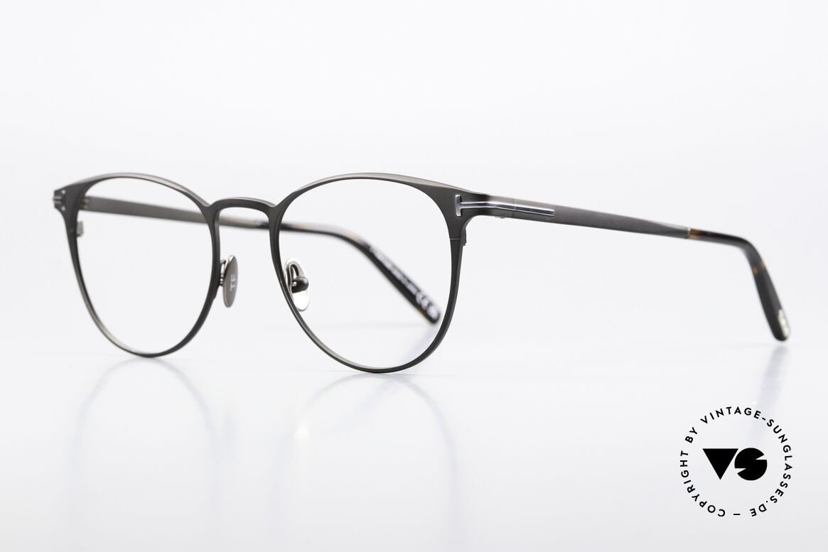 Tom Ford TF5936 Titan Frame Made in Japan, leightweight TITANIUM frame, matt black / silver, Made for Men and Women