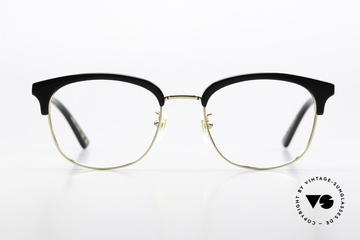 Gucci GG0590OK Combi Glasses Gold Black, combi specs: metal frame & acetate upper rim, Made for Men and Women