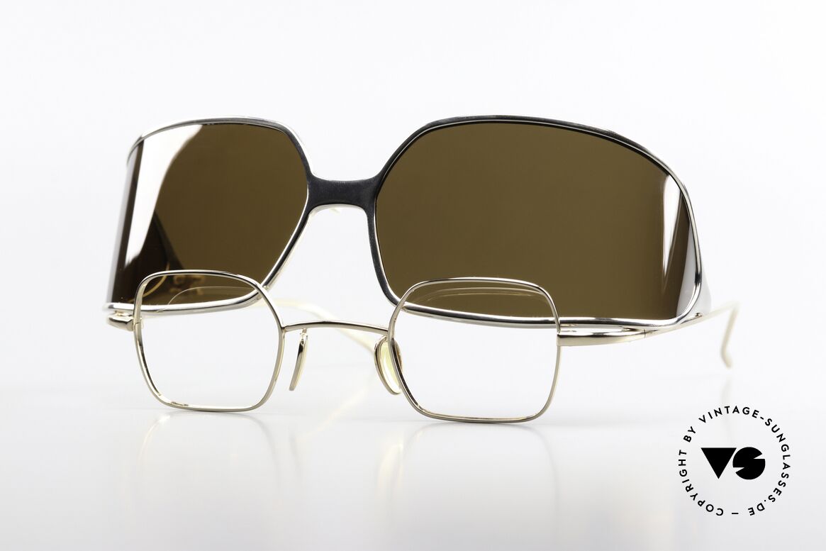 Christian Roth 14004 Two Glasses In One Model, great Christian Roth vintage sunglasses from 2000, Made for Men and Women