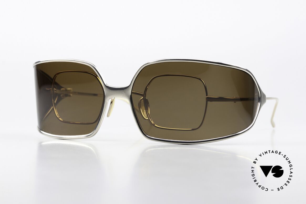 Christian Roth 14004 Two Glasses In One Model, ingeniously implemented clip-on concept; see pics!, Made for Men and Women