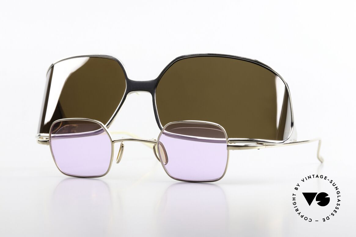 Christian Roth 14004 Wrap Around Sun Clip On, great Christian Roth vintage sunglasses from 2000, Made for Men and Women