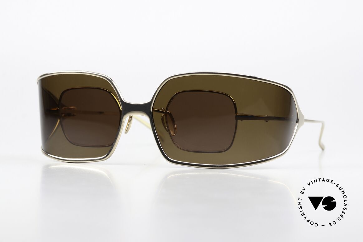 Christian Roth 14004 Wrap Around Sun Clip On, ingeniously implemented clip-on concept; see pics!, Made for Men and Women