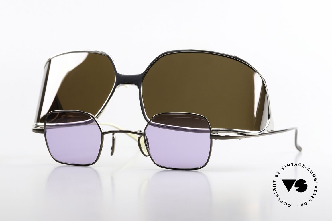 Christian Roth 14004 Small Frame Large Clip-On, great Christian Roth vintage sunglasses from 2000, Made for Men and Women