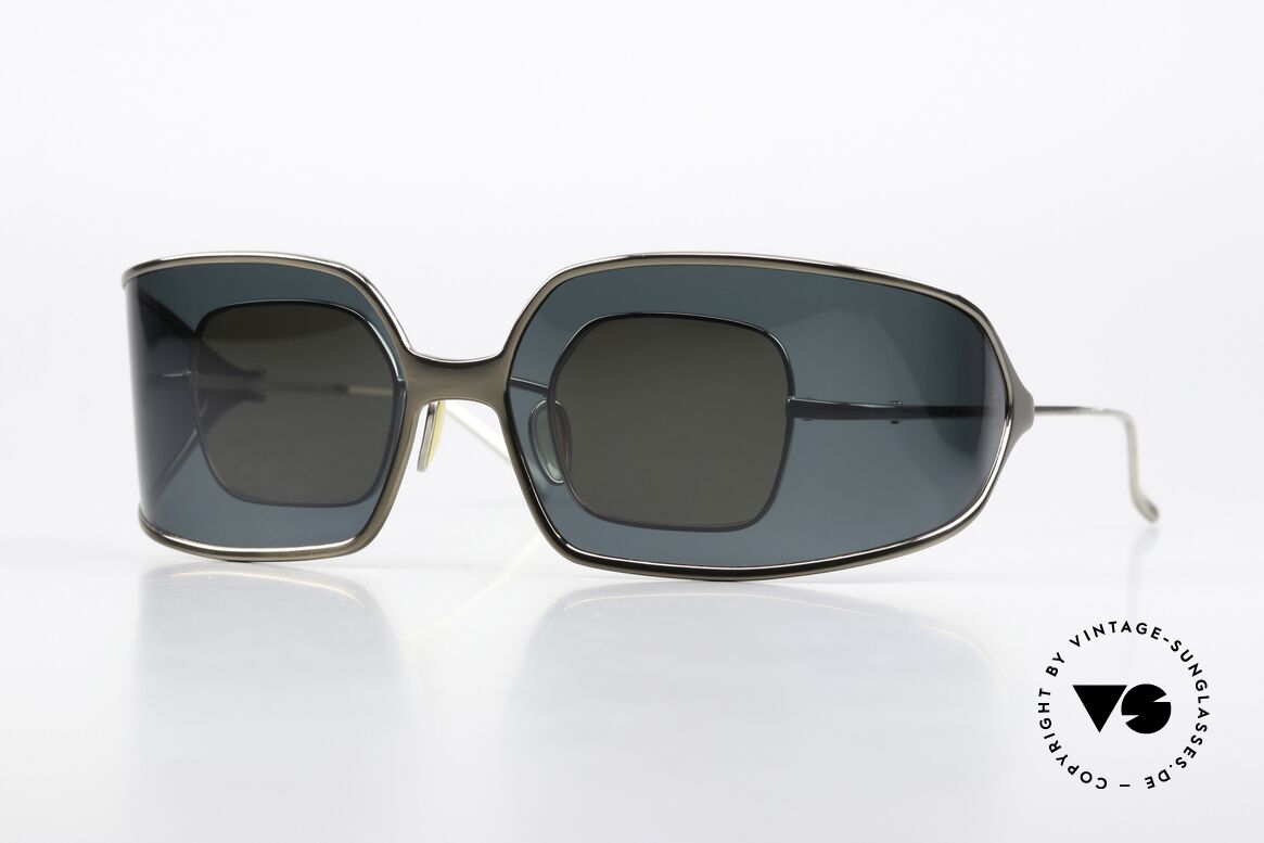 Christian Roth 14004 2 In 1 Glasses Made in Japan, ingeniously implemented clip-on concept; see pics!, Made for Men and Women