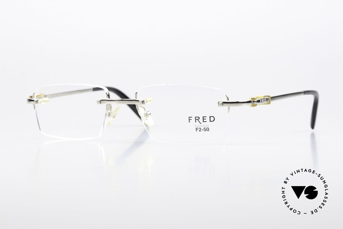 Fred Aberdeen Striking Square Lens Shape, original Fred glasses, ABERDEEN model in size 50, Made for Men