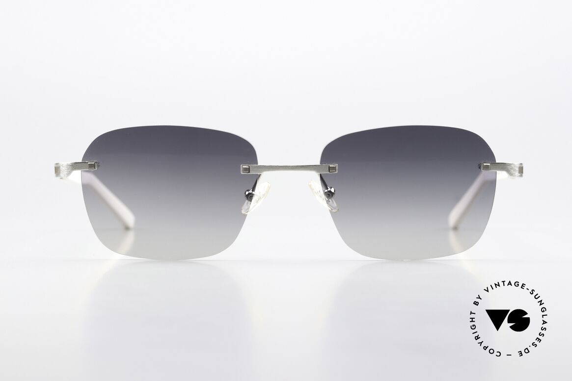 Fred Move F1 Square Rimless Sunglasses, rimless; square sunglasses for ladies and gentlemen, Made for Men and Women