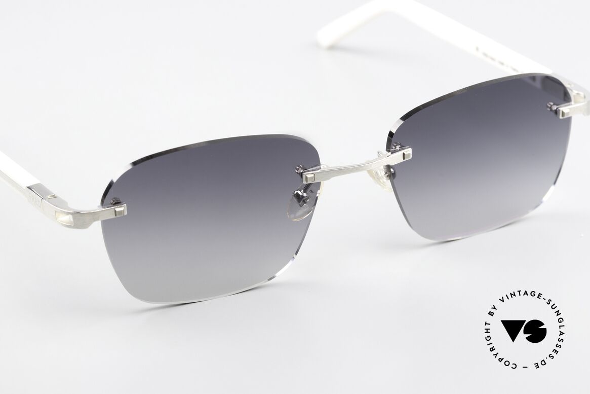 Fred Move F1 Square Rimless Sunglasses, unworn; like all our rare vintage sunglasses by FRED, Made for Men and Women