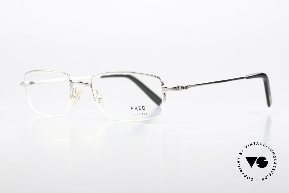 Fred Manhattan N2 Nylor Frame Platinum, true luxury eyeglasses for ladies & gents (unisex model), Made for Men and Women