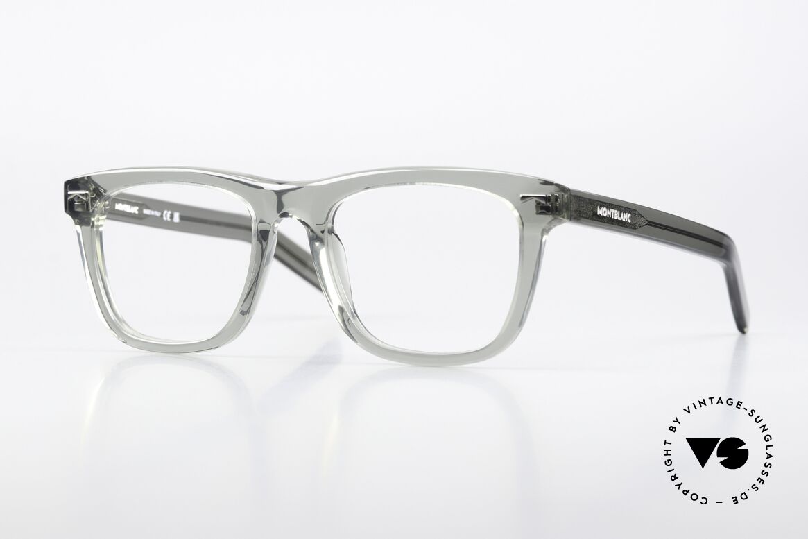 Montblanc MB0262O Men's Full Rim Specs Square, square glasses by Montblanc, MB0262O in size 53/20, Made for Men