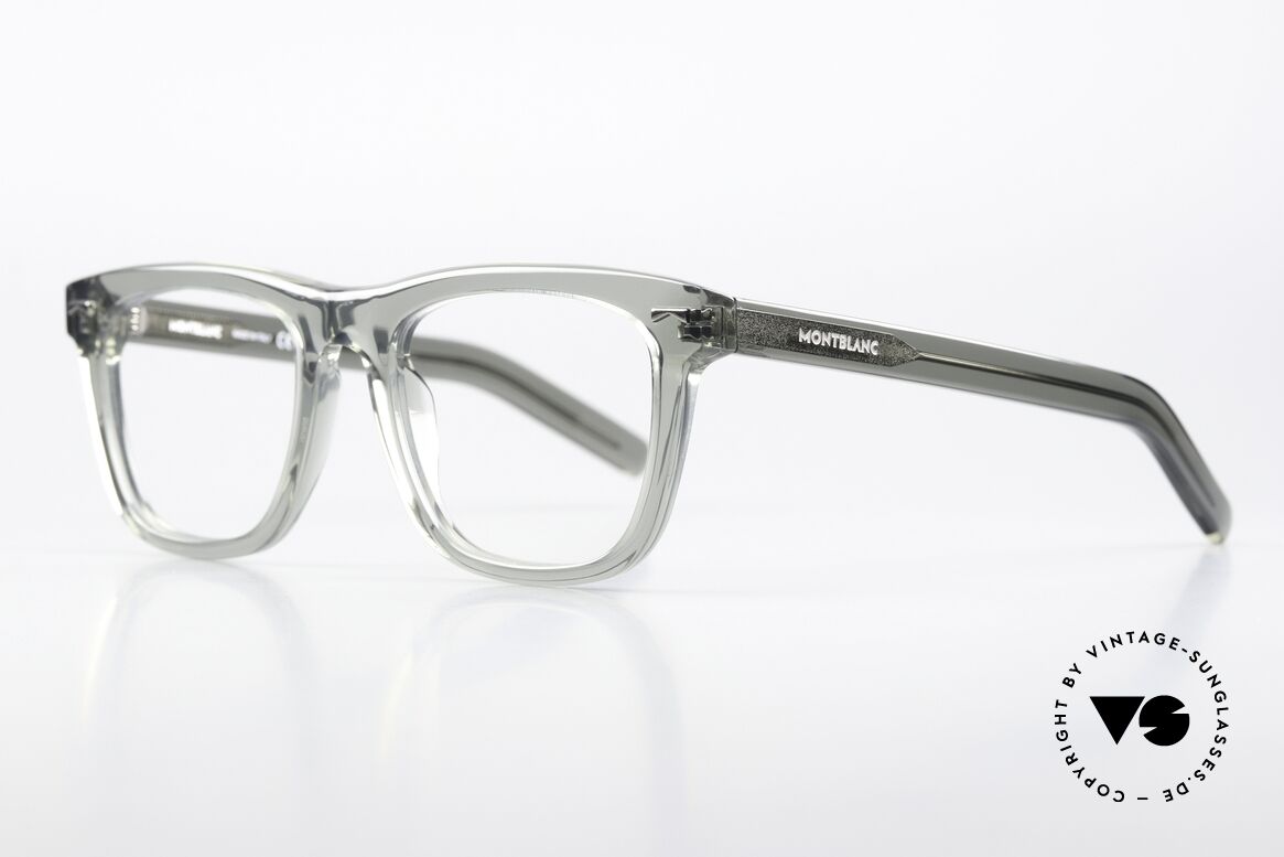 Montblanc MB0262O Men's Full Rim Specs Square, elegant men's eyeglasses; timeless acetate eyewear, Made for Men
