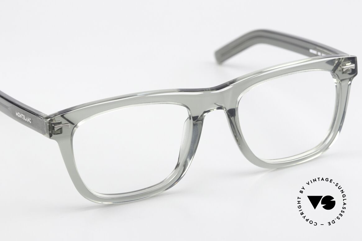 Montblanc MB0262O Men's Full Rim Specs Square, the LARGE frame (140mm) can be glazed optionally, Made for Men