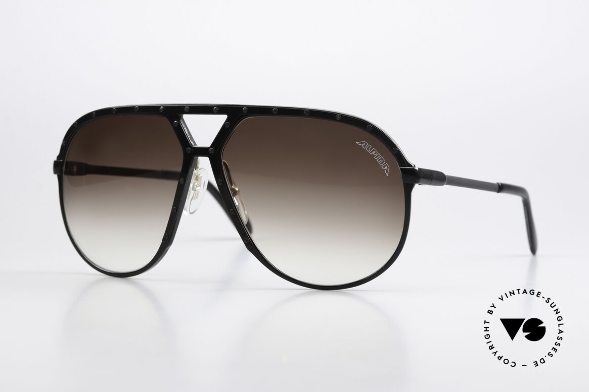 Alpina M1 West Germany Frame 1986, completely black frame with 24 screws in black, Made for Men