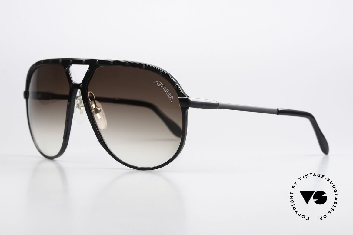 Alpina M1 West Germany Frame 1986, brown-gradient lenses with original Alpina logo, Made for Men