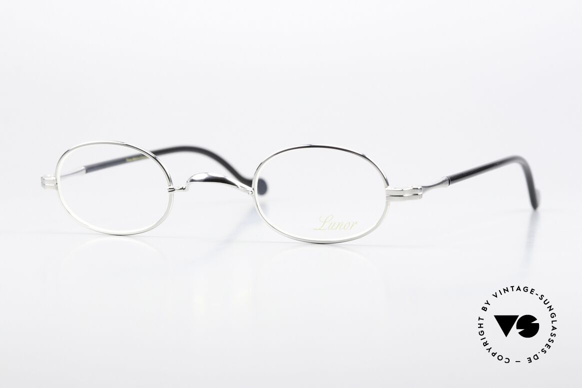 Lunor II A 08 Oval Frame Acetate Temples, small oval Lunor glasses of the old Lunor "II-A" series, Made for Men and Women