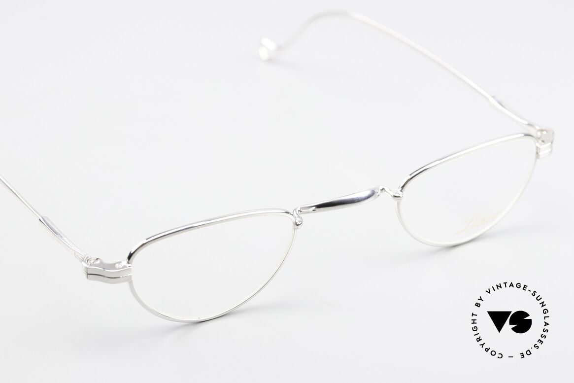 Lunor II 06 Reading Spectacles Platinum, old, unworn rarity (comes with an orig. Lunor case), Made for Men and Women