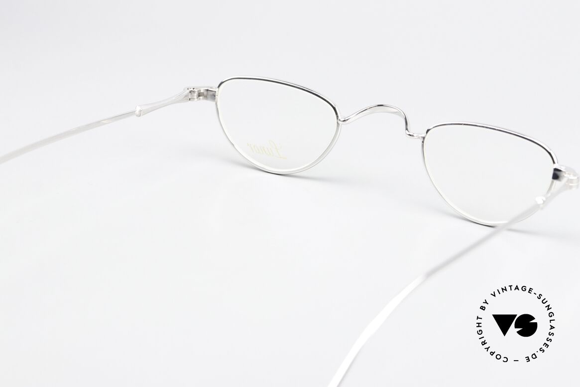 Lunor II 06 Reading Spectacles Platinum, Size: extra small, Made for Men and Women