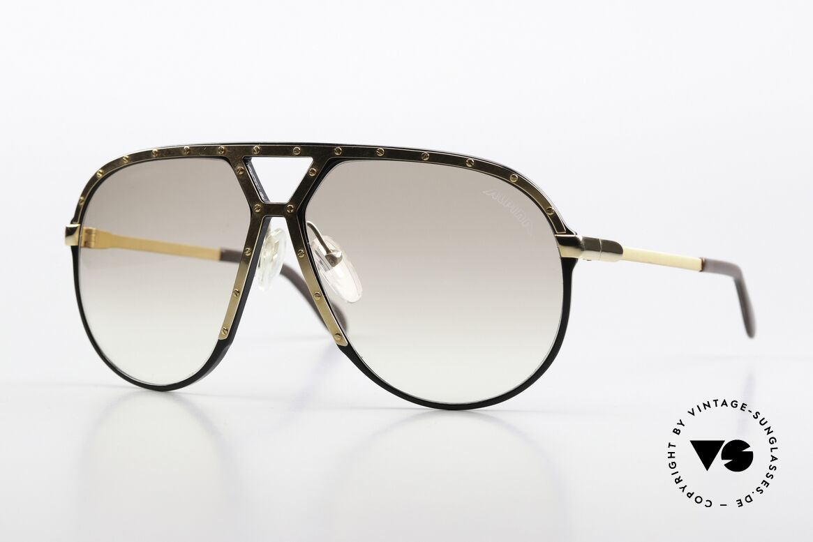 Alpina M1 With Light Tinted Sun Lenses, black frame + gold ornamental cover & 24 screws, Made for Men