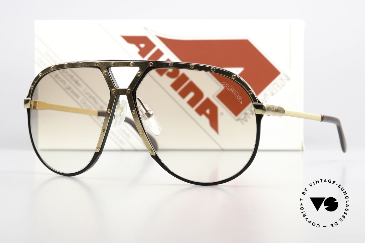Alpina M1 With Light Tinted Sun Lenses, the old legend in untouched condition, size 64/14, Made for Men