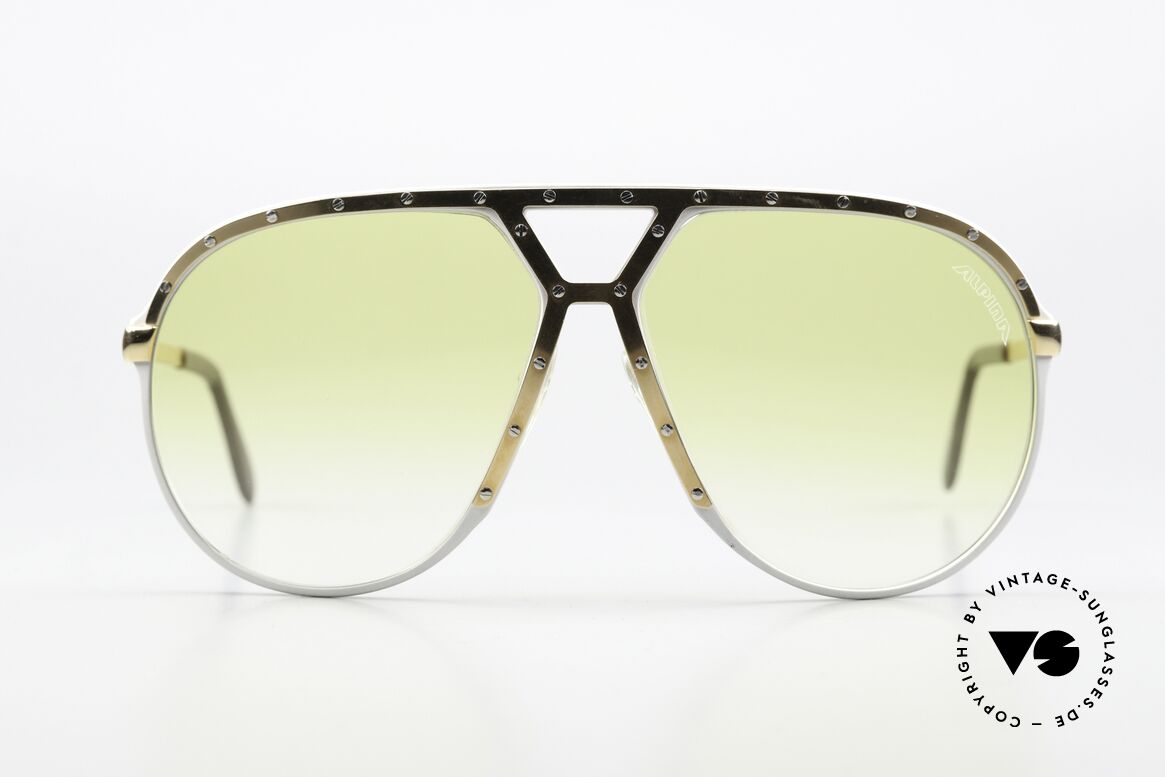 Alpina M1 Super Rare Yellow Gradient, silver frame with golden cover and silver screws, Made for Men