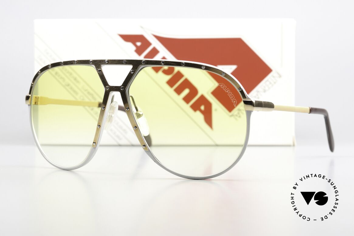 Alpina M1 Super Rare Yellow Gradient, the old legend in untouched condition, size 64/14, Made for Men